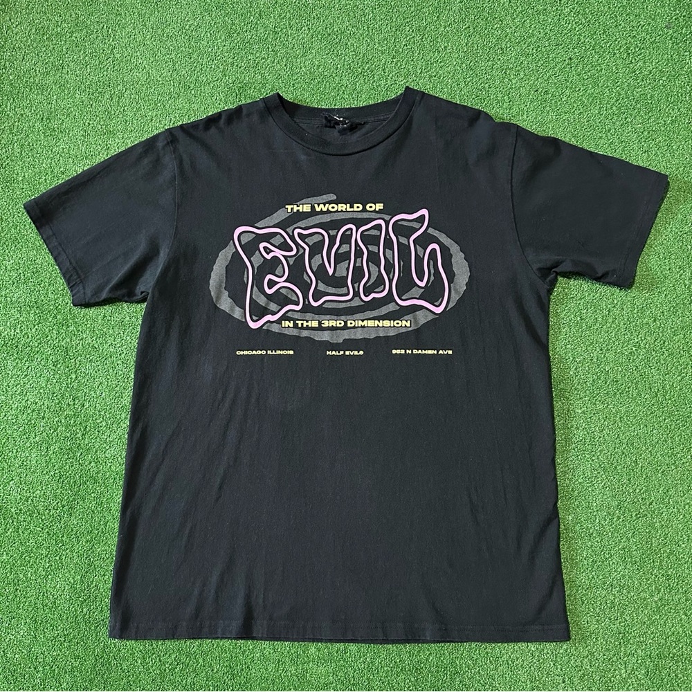 Half Evil evil in the 3rd dimension tee